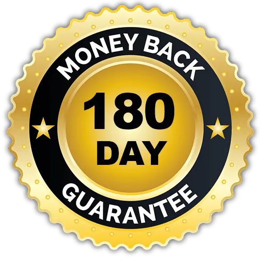 180-day, Money Back Guarantee-PNG-Pic