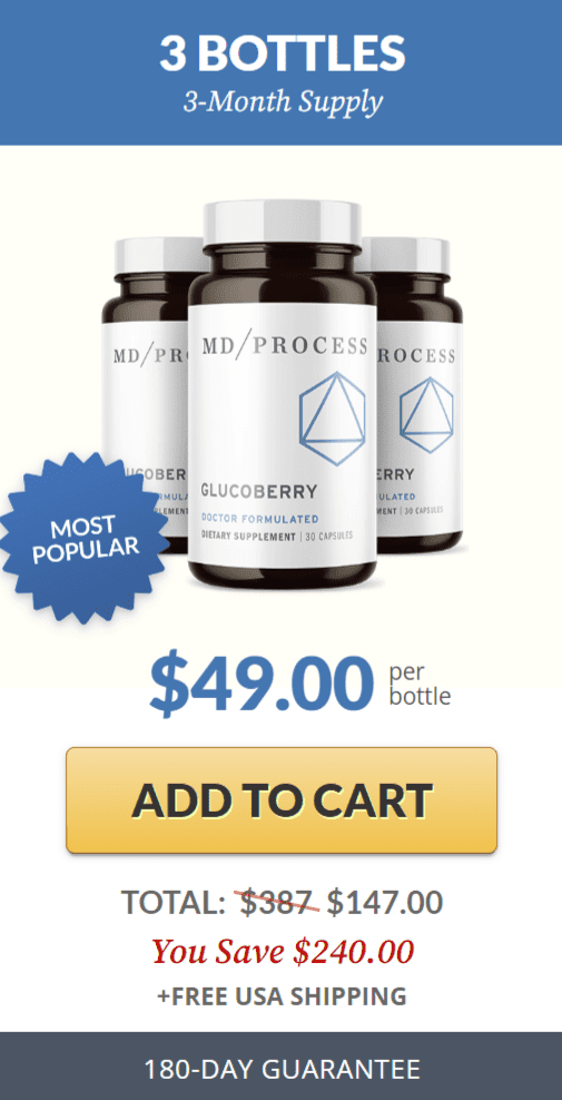 GlucoBerry 3 bottle